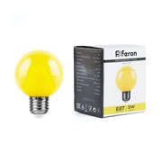 Лампа светодиодная Feron LB-371 Шар E27 3W 230V желтый