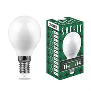 Лампа светодиодная SAFFIT SBG4511 Шарик E14 11W 230V 4000K