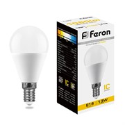 Лампа светодиодная Feron LB-950 Шарик E14 13W 175-265V 2700K