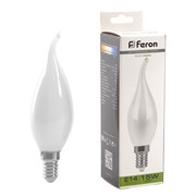 Лампа светодиодная Feron LB-718 Свеча на ветру E14 15W 230V 4000K