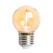 Лампа светодиодная Feron LB-383 Шарик прозрачный E27 2W 230V оранжевый