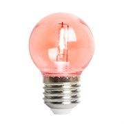 Лампа светодиодная Feron LB-383 Шарик прозрачный E27 2W 230V красный