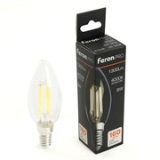 Лампа светодиодная Feron.PRO LB-1208 Свеча E14 1300LM 8W 175-265V 4000K