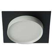 Светильник встраиваемый Feron DL506 потолочный GX53 черный + белый квадрат 51360