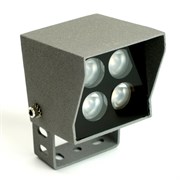 Светодиодный светильник ландшафтно-архитектурный Feron LL-895  AC220-240 4W красный IP66 квадрат 51696