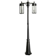 Светильник садово-парковый Feron PL788 столб 2*40W 220-240V E27, черный 51841