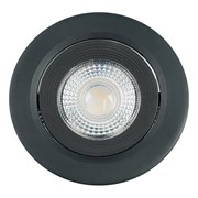 Светодиодный светильник Feron.ONE AL540 встраиваемый 5W 4000K черный "круг" 52049