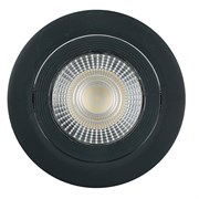 Светодиодный светильник Feron.ONE AL540 встраиваемый 12W 4000K черный "круг" 52051