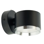 Светильник  настенный Feron HL4598  Barrel DUET 12W, 230V,GX53, черный + хром IP20 51691