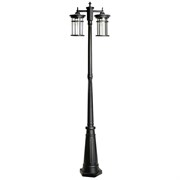 Светильник садово-парковый Feron PL768,  столб 2*60W 230V E27, черный 51822