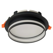 Светильник встраиваемый Feron DL702 LUNA потолочный GX70 черный круг 51098