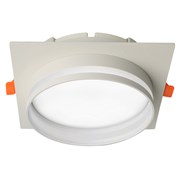 Светильник встраиваемый Feron DL703 LUNA потолочный GX70 белый квадрат 51099
