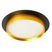 Светильник встраиваемый Feron DL507 потолочный GX53 черный + золото круг 51356