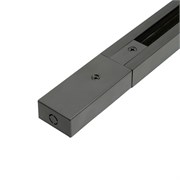 Шинопровод для трековых однофазных светильников, черный, 2м,  в наборе токоввод, заглушка, крепление, CAB1007 51891