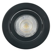 Светодиодный светильник Feron.ONE AL540 встраиваемый 7W 4000K черный "круг" 52050