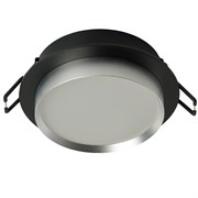 Светильник встраиваемый Feron DL507 потолочный GX53 черный + серебро круг 51355