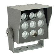 Светодиодный светильник ландшафтно-архитектурный Feron LL-896  AC220-240 9W 2700K IP66 квадрат 51697