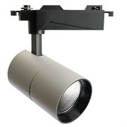 Светодиодный светильник Feron AL103 трековый однофазный на шинопровод 30W 6400K, 35 градусов, серый серия MarketBright 51852
