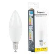 Лампа светодиодная Feron LB-980 Свеча E14 15W 175-265V 2700K 52072
