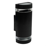 Светильник садово-парковый Feron.ONE DH1702-P, на стену вверх/вниз, 2*GU10 220-240V, черный пластик 51540