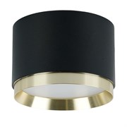 Светильник потолочный Feron Barrel DUET HL459 12W, 230V,GX53, черный + золото IP20 52021