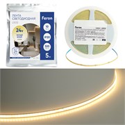 Светодионая лента LS532 COB 320SMD(2110) 10Вт/м 24V 5000*5*1.8 3000K IP20 51844