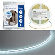 Светодионая лента LS532 COB 320SMD(2110) 10Вт/м 24V 5000*5*1.8 6500K IP20 51846