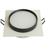 Светильник встраиваемый Feron DL506 потолочный GX53 белый + черный квадрат 51359