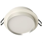 Светильник встраиваемый Feron DL507 потолочный GX53 белый + серебро круг 51353