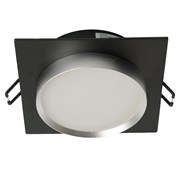 Светильник встраиваемый Feron DL506 потолочный GX53 черный + серебро квадрат 51363