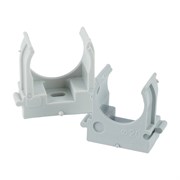 Крепеж-клипса для труб для прямого монтажа STEKKER PMPH20G серая в п/э D20 мм (упаковка 100 шт) 50767