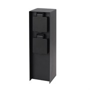 Розетка уличная Feron TM200, 220-230V, 16A, IP44, 70*70*300мм, черный 52184