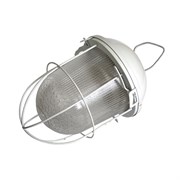 Светильник НСП 41-200-003 345х185х185мм, E27 max 200 Вт, стальной корпус, стекло, решетка, IP54, белый 53175