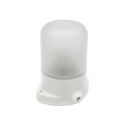 Светильник НББ 01-60-101 112х137х112мм, E27 max 60Вт, прямой керам. корпус, стекло, IP65, белый 53164