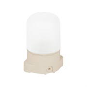 Светильник НББ 01-60-001 138х105х84мм, E27 max 60Вт, прямой пласт. корпус, стекло, IP65, бежевый 53168