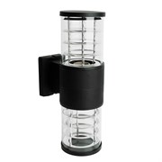 Светильник садово-парковый Feron.ONE DH0802-P, на стену вверх/вниз,  E27 230V, черный пластик 51547