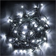 Светодиодная гирлянда Feron CL33 линейная, статичная, 10 м +1.6м 230V 4000K c питанием от сети,  черный шнур 26751