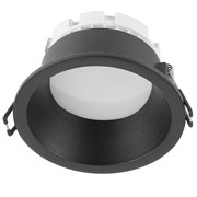 Светильник потолочный встраиваемый, 15W 230V GX53, черный, круг, без лампы, DL513 53308
