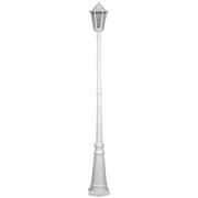 Светильник садово-парковый Feron 6211/PL6211 столб 100W E27 230V, белый 11204