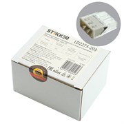 Клемма монтажная 3-проводная STEKKER  для 1-жильного проводника, LD2273-203 32389