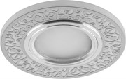 Светильник встраиваемый с белой LED подсветкой Feron CD951 потолочный MR16 G5.3 белый матовый 29713