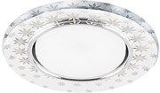 Светильник встраиваемый с белой LED подсветкой Feron CD4030 потолочный GX53 без лампы, прозрачный 32653