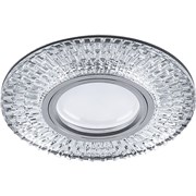 Светильник встраиваемый с LED подсветкой Feron CD943 потолочный MR16 G5.3 прозрачный, хром 32991
