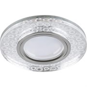 Светильник встраиваемый с LED подсветкой Feron CD961 потолочный MR16 G5.3 прозрачный, хром 32994