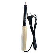 Паяльник с деревянной ручкой 80W, нихромовый нагреватель, долговечное жало, 230В, STEKKER  PLE110-80 49986