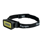 Фонарь налобный FERON TH2315 c аккумулятором 5W, 2000mAh IP44, USB type-C, ABS пластик 51620