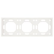 Рамка STEKKER, PFR00-5003-01 3-местная, серия Эмили, белый фарфор, soft touch 49886