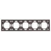 Рамка STEKKER, PFR00-5005-09 5-местная, серия Эмили, антрацит, soft touch 49940