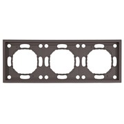 Рамка STEKKER, PFR00-5003-09 3-местная, серия Эмили, антрацит, soft touch 49938