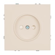 Розетка 1-местная с защитной шторкой (механизм), STEKKER, б/з, 250В, 16А, серия Эмили, RST16-5109-08, кашемир, soft touch 49902